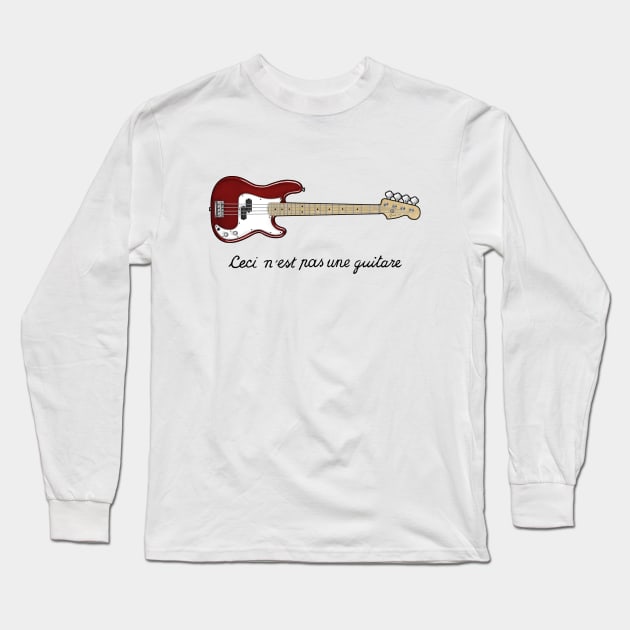 Ceci n´est pas une guitare Long Sleeve T-Shirt by Andriu
